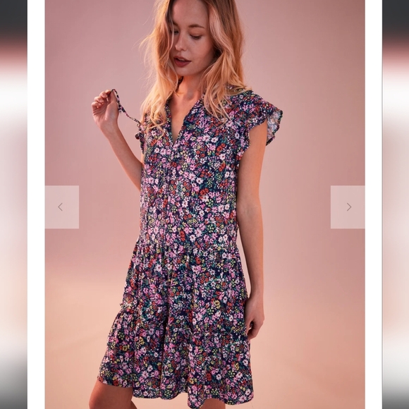 Sundry Mini Field Dress In Deep Navy - Picture 2 of 6